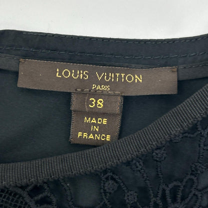 LOUIS VUITTON ルイヴィトン 11年製 ブラック モノグラムレース刺繍 ワンピース ワンピース