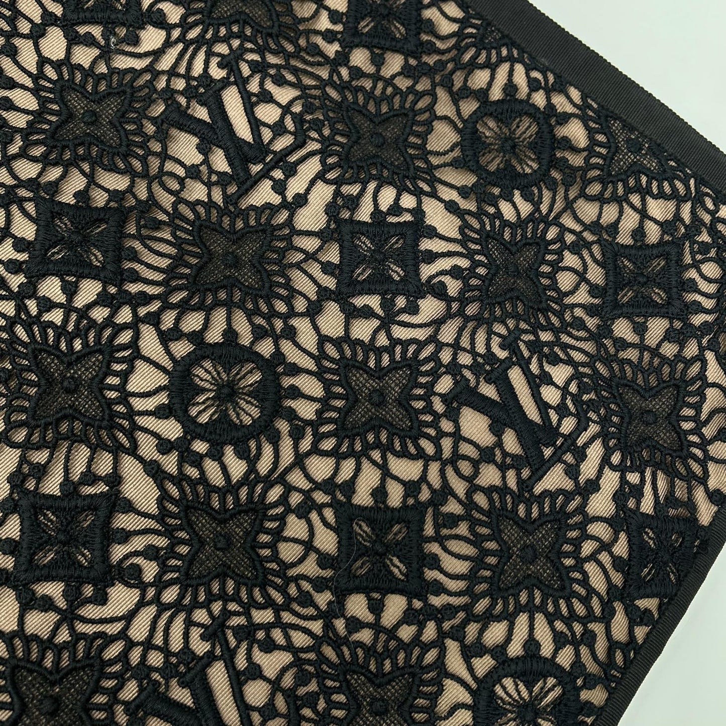 LOUIS VUITTON ルイヴィトン 11年製 ブラック モノグラムレース刺繍 ワンピース ワンピース