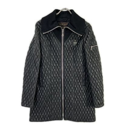 LOUIS VUITTON ルイヴィトン 15年製 ブラック キルティング ジップコート コート