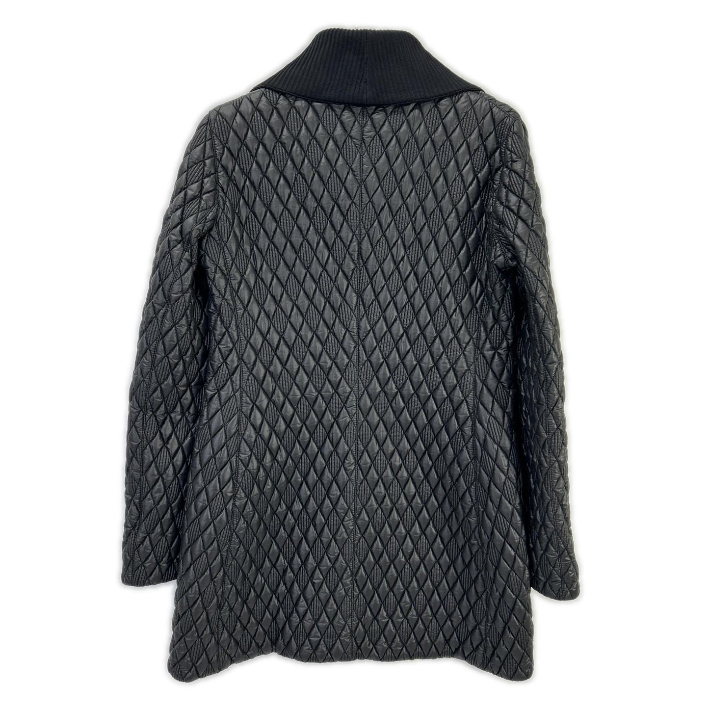 LOUIS VUITTON ルイヴィトン 15年製 ブラック キルティング ジップコート コート