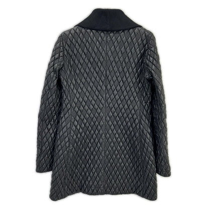 LOUIS VUITTON ルイヴィトン 15年製 ブラック キルティング ジップコート コート