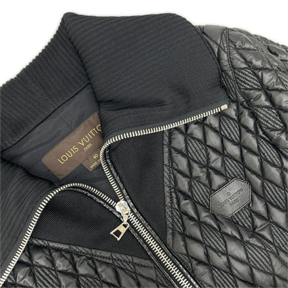 LOUIS VUITTON ルイヴィトン 15年製 ブラック キルティング ジップコート コート