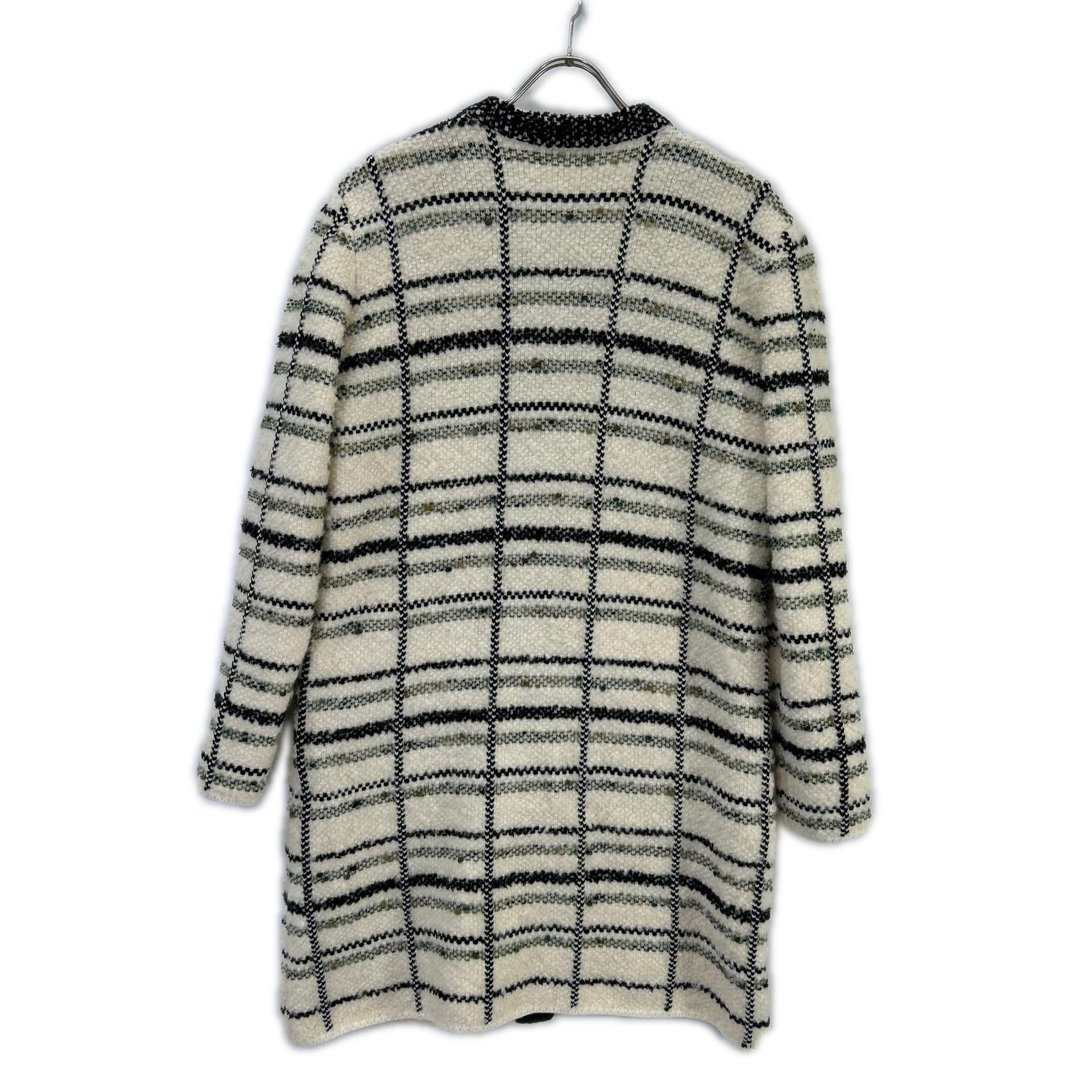 LOUIS VUITTON ルイヴィトン 16年製 FAKC11 ツイード ノーカラーコート コート