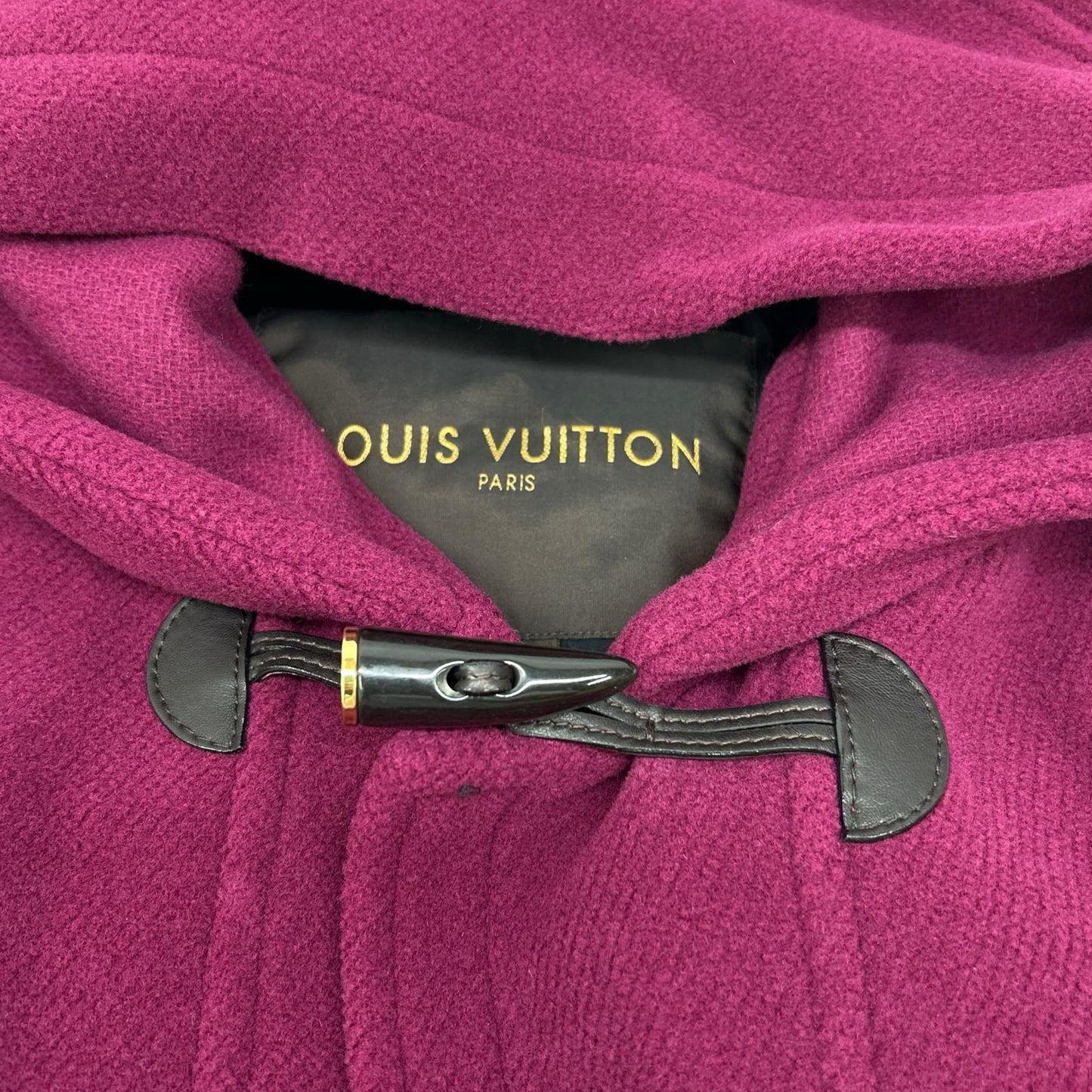 LOUIS VUITTON ルイヴィトン 11年製 パープル ウール ダッフルコート コート