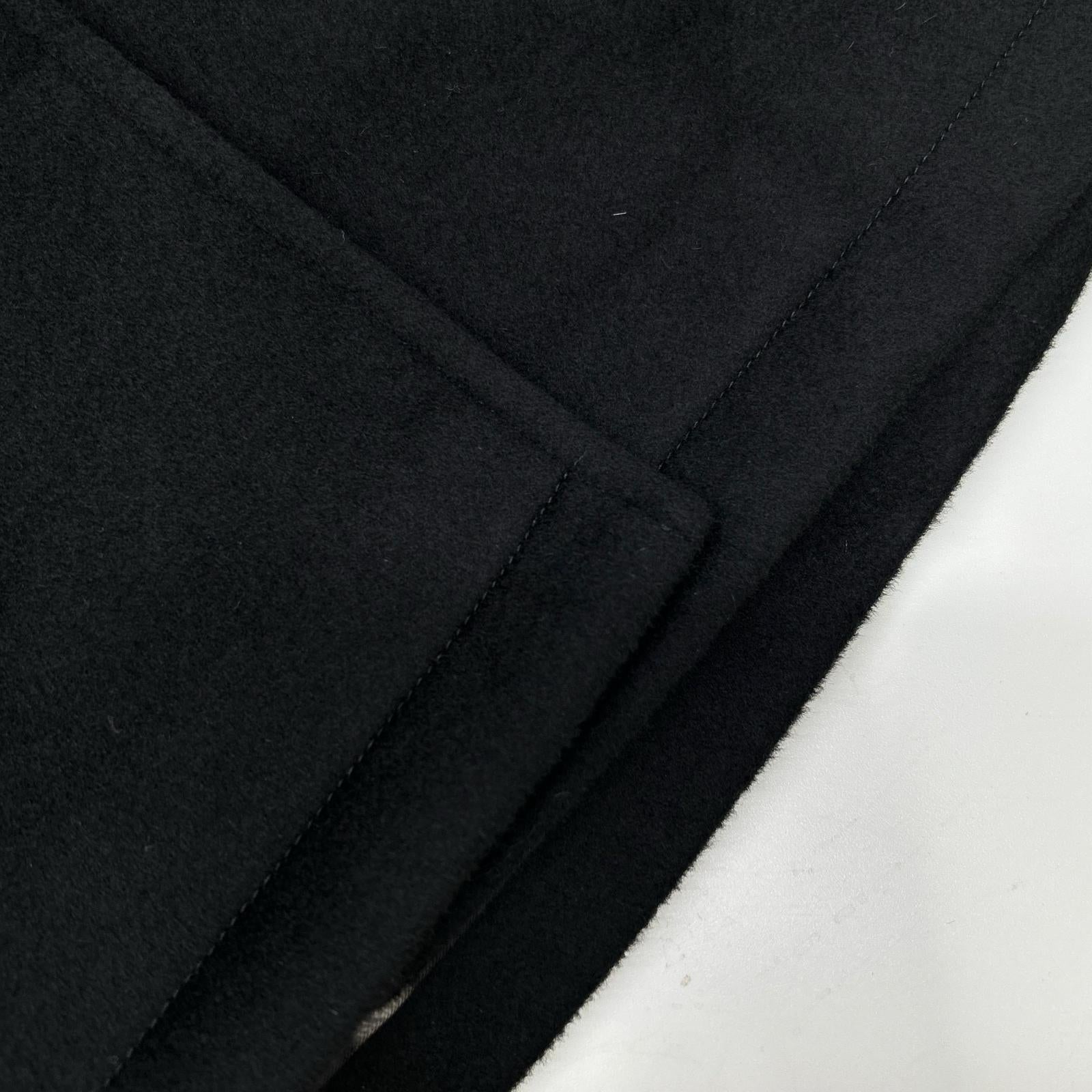 YvesSaintLaurent イヴサンローラン 09年製 223411 ブラック ウール ベルト付き ロングコート コート