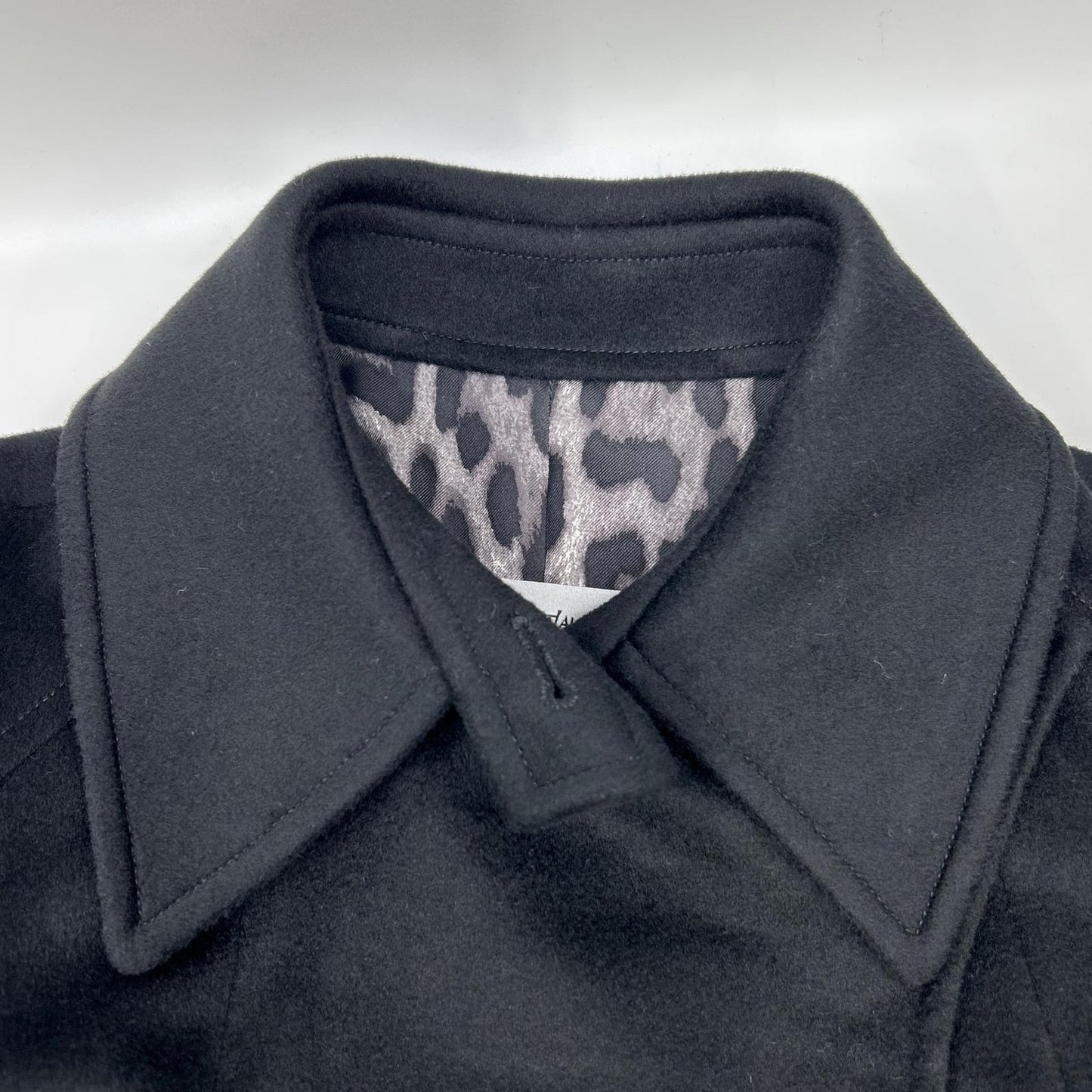 YvesSaintLaurent イヴサンローラン 09年製 223411 ブラック ウール ベルト付き ロングコート コート