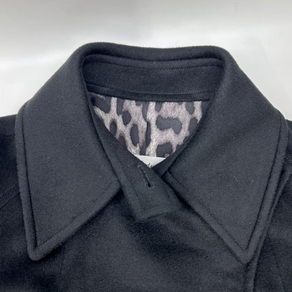 YvesSaintLaurent イヴサンローラン 09年製 223411 ブラック ウール ベルト付き ロングコート コート