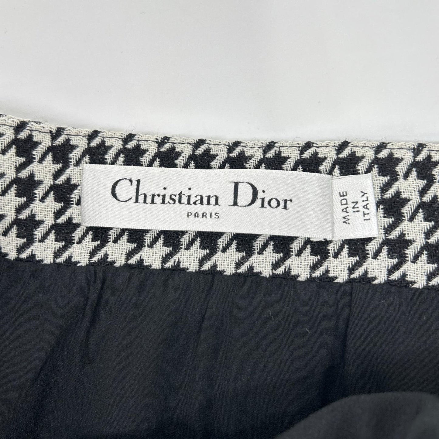 DIOR ディオール 351J01A1423 千鳥格子 ミモレ スカート スカート