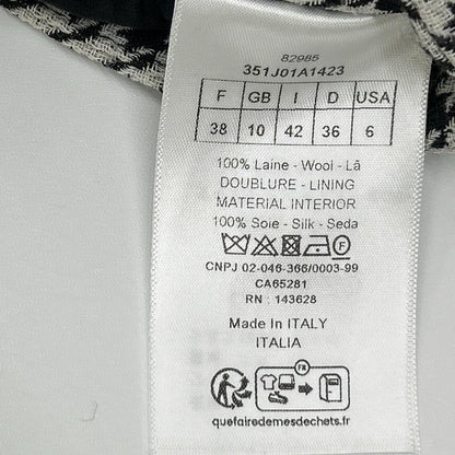 DIOR ディオール 351J01A1423 千鳥格子 ミモレ スカート スカート