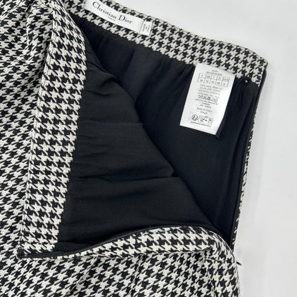 DIOR ディオール 351J01A1423 千鳥格子 ミモレ スカート スカート