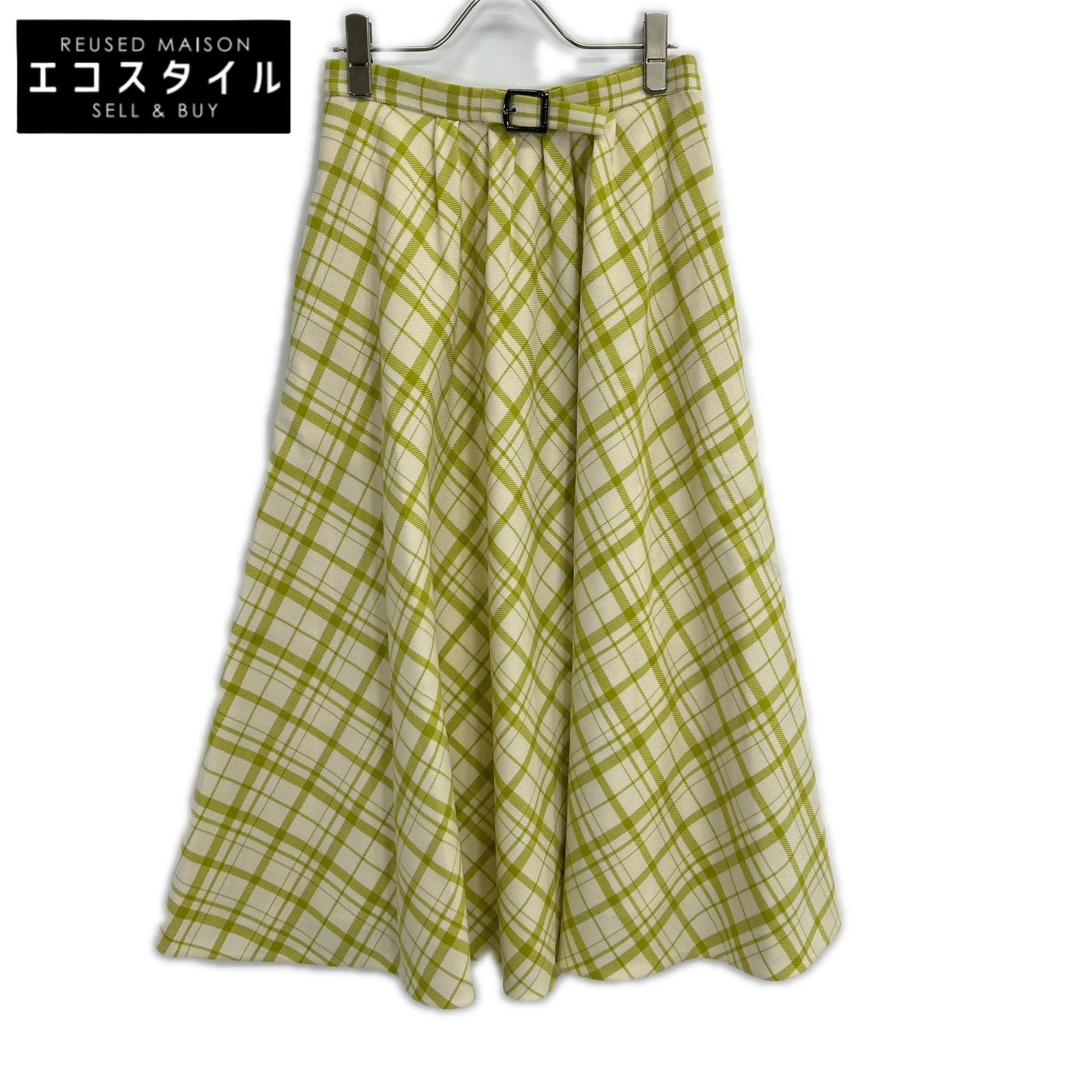 DIOR ディオール 141J46A1342 チェック柄 フレアスカート スカート