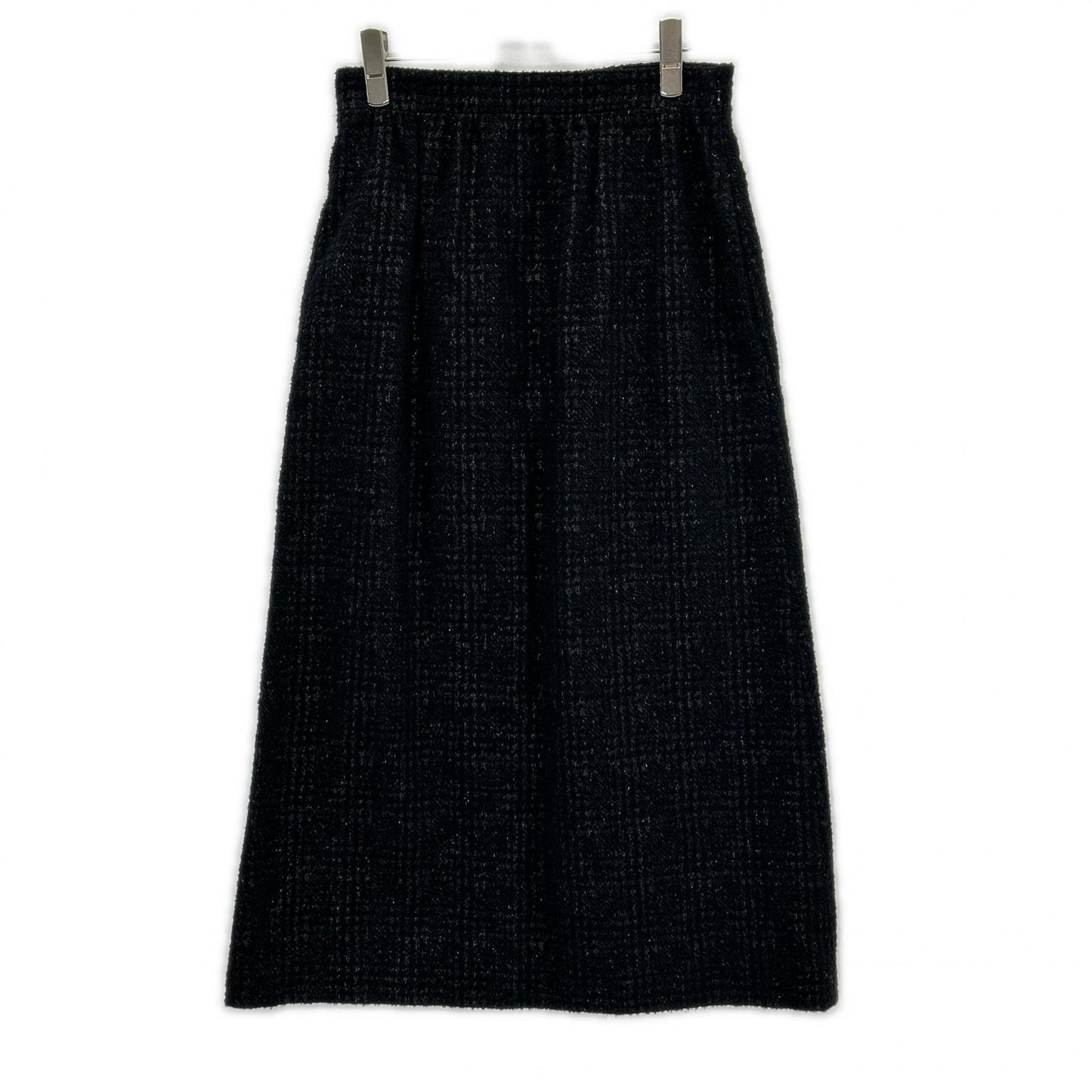 DIOR ディオール 351J01A1395 ブラック ラメ ツイード ミモレ スカート スカート