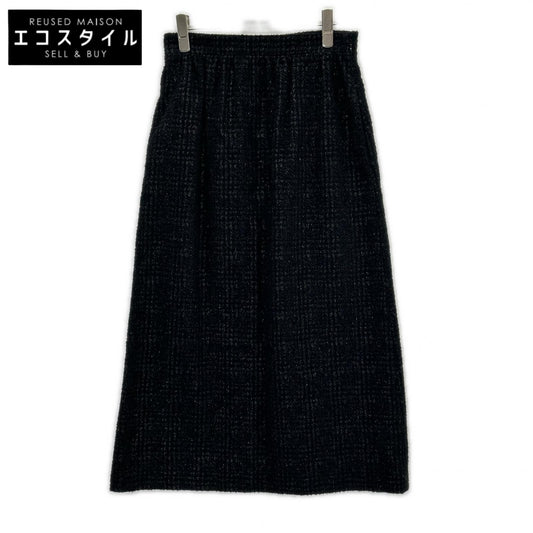 DIOR ディオール 351J01A1395 ブラック ラメ ツイード ミモレ スカート スカート