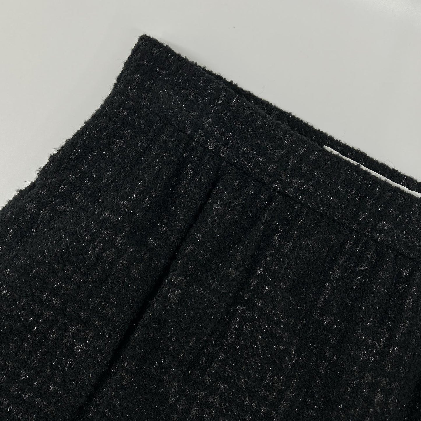 DIOR ディオール 351J01A1395 ブラック ラメ ツイード ミモレ スカート スカート