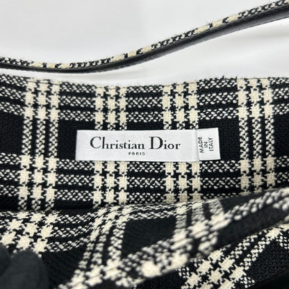 DIOR ディオール 251J80A1244 チェック柄 ベルテッド ツイード ミニスカート スカート