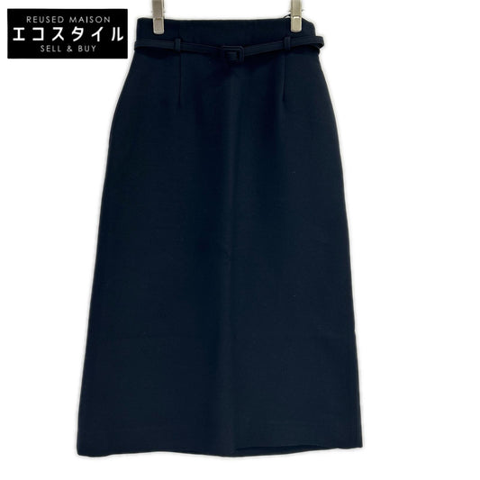 DIOR ディオール 311J38A1166 ブラック ベルテッド ミモレ スカート スカート