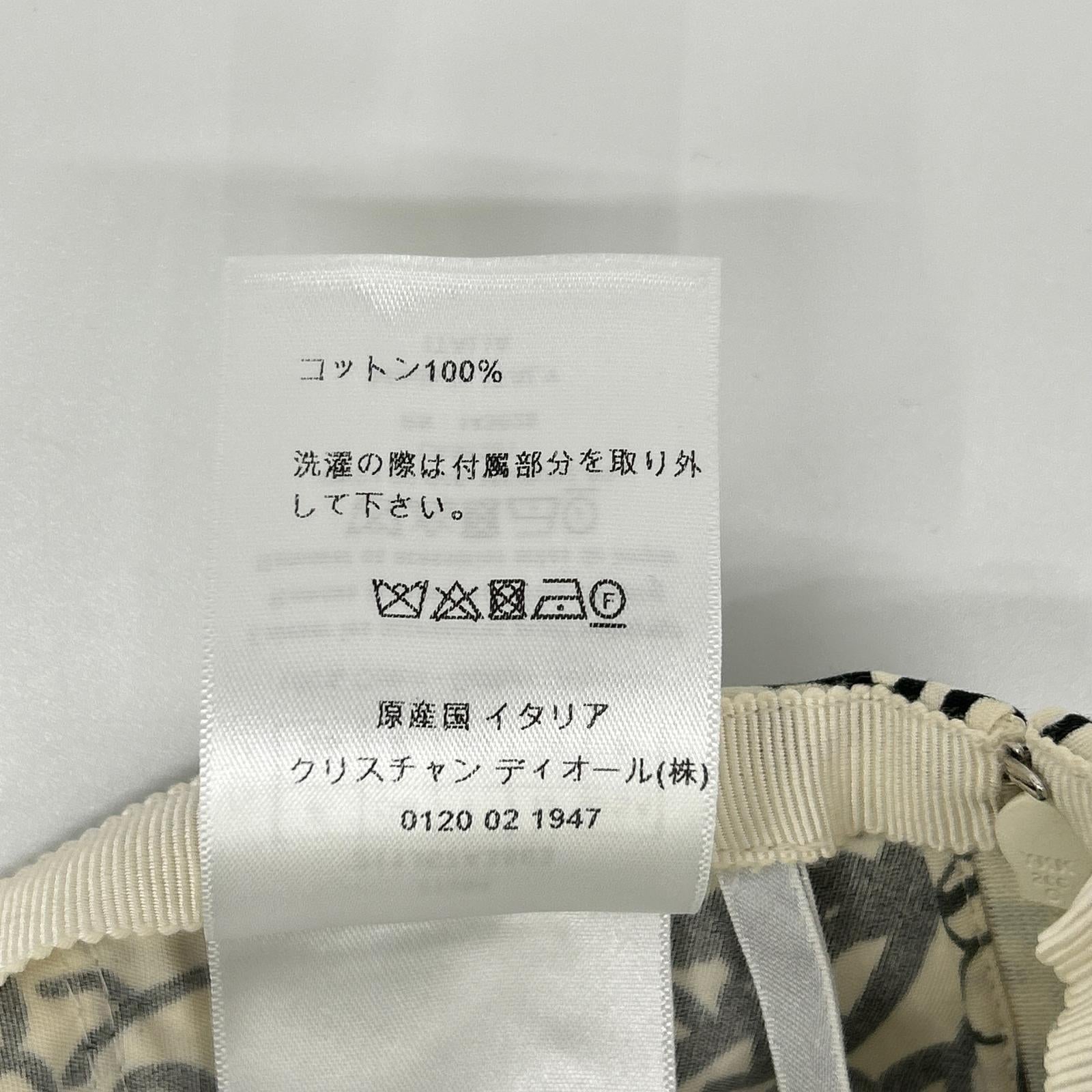 DIOR ディオール 211J57A3863 総柄 ベルテッド フレアスカート スカート