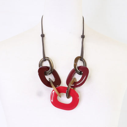 HERMES エルメス 【美品】KARAMBA カランバ バッファローホーン ネックレス