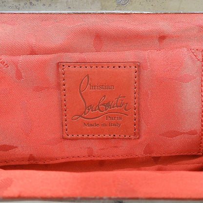 CHRISTIAN LOUBOUTIN クリスチャンルブタン フリンジ がま口 チェーンバッグ ショルダーバッグ レディース ブラック ショルダーバッグ