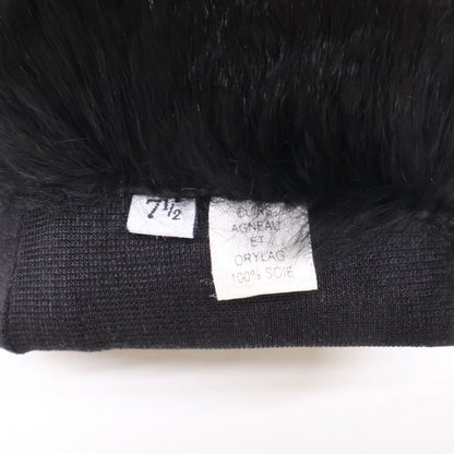 CHANEL シャネル 【美品】ココマーク ラパンファー 羊革 グローブ