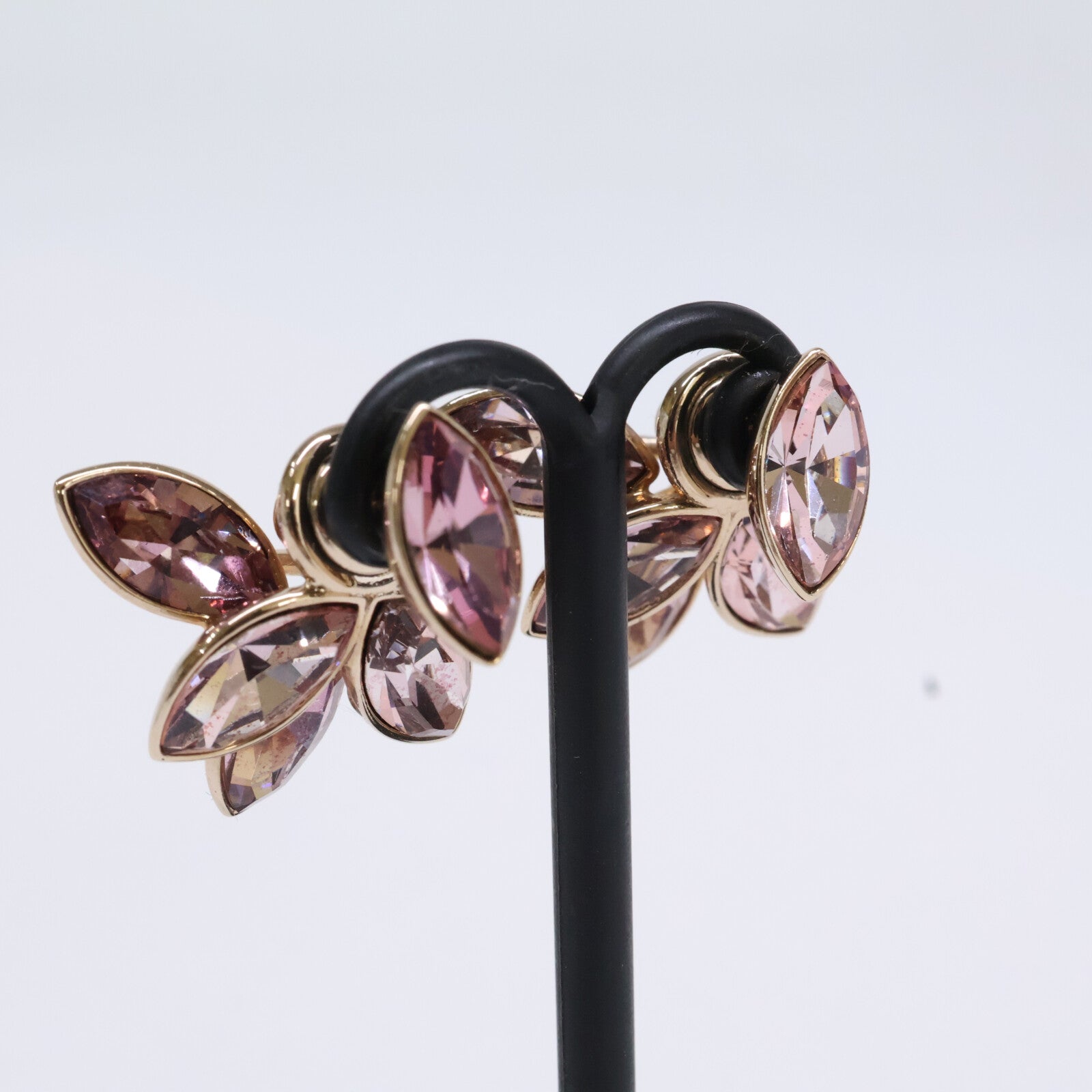DIOR ディオール Mise en Dior ミーズ アン ディオール フラワー クリスタル ピアス