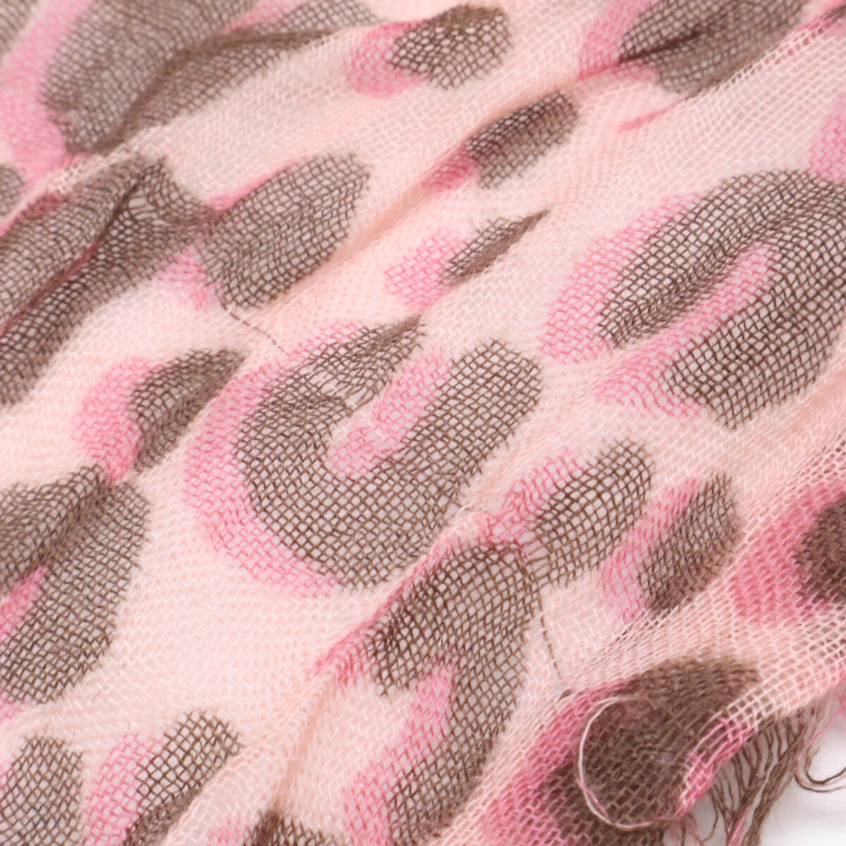 LOUIS VUITTON M74461 ETOLE LEOPARD SS Leopard-pattern cashmere/silk stole