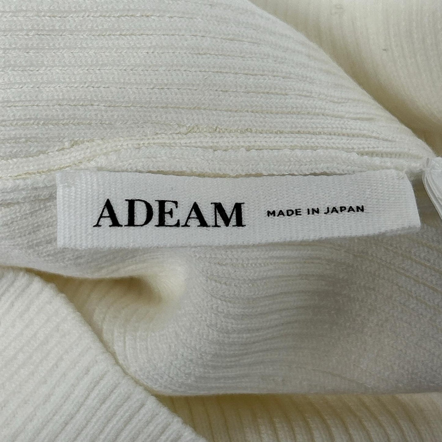 ADEAM アディアム 42526 ホワイト リブニット トップス