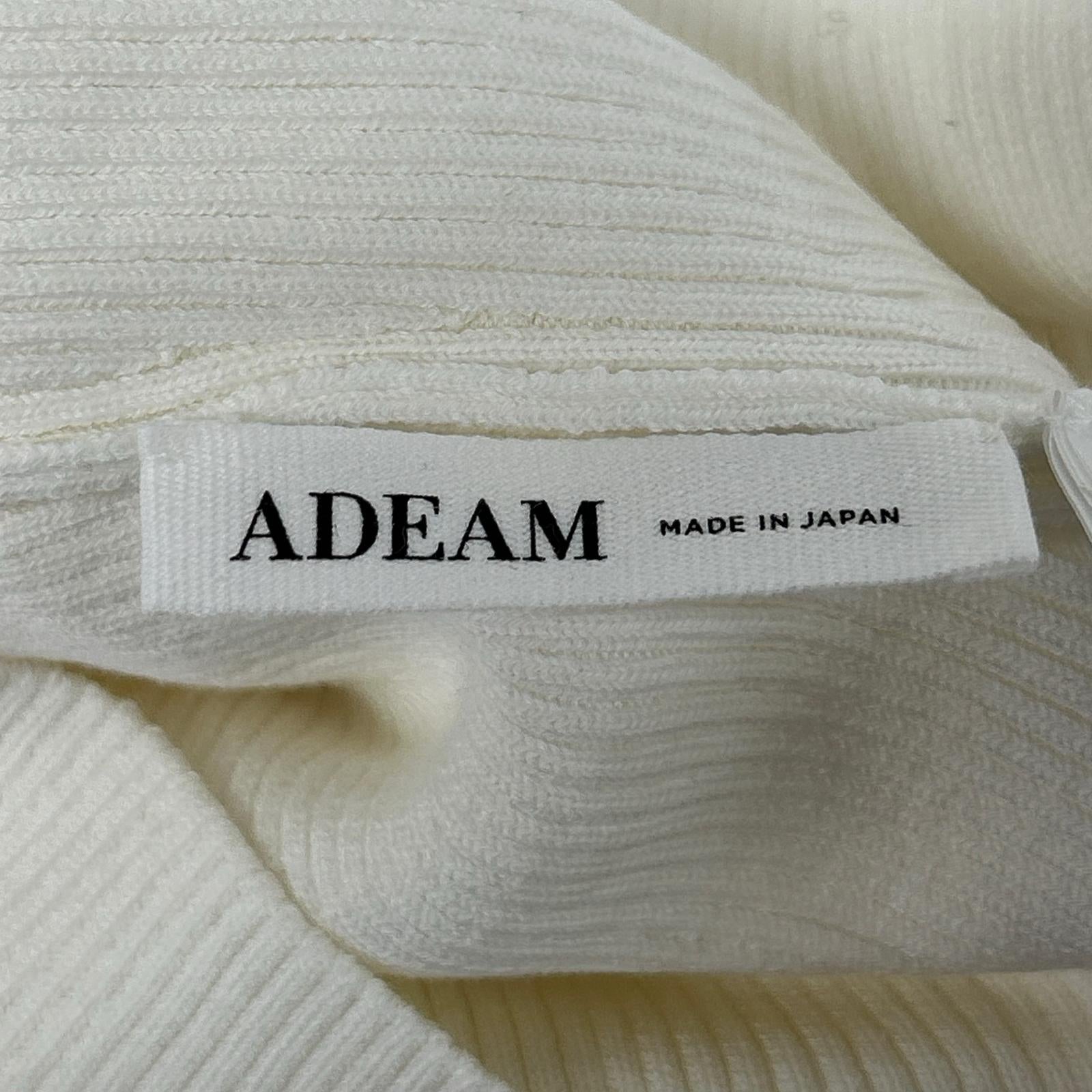 ADEAM アディアム 42526 ホワイト リブニット トップス
