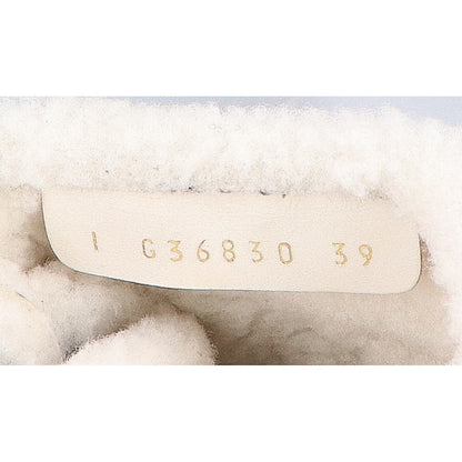 CHANEL シャネル G36830 ココマーク ムートンボア ショートブーツ シューズ