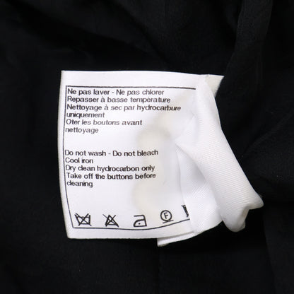 CHANEL Chanel [Excellent condition/Domestic authentic] 09P P35514W04308 tweed jacket with CC-logo buttons and linen blend jacket