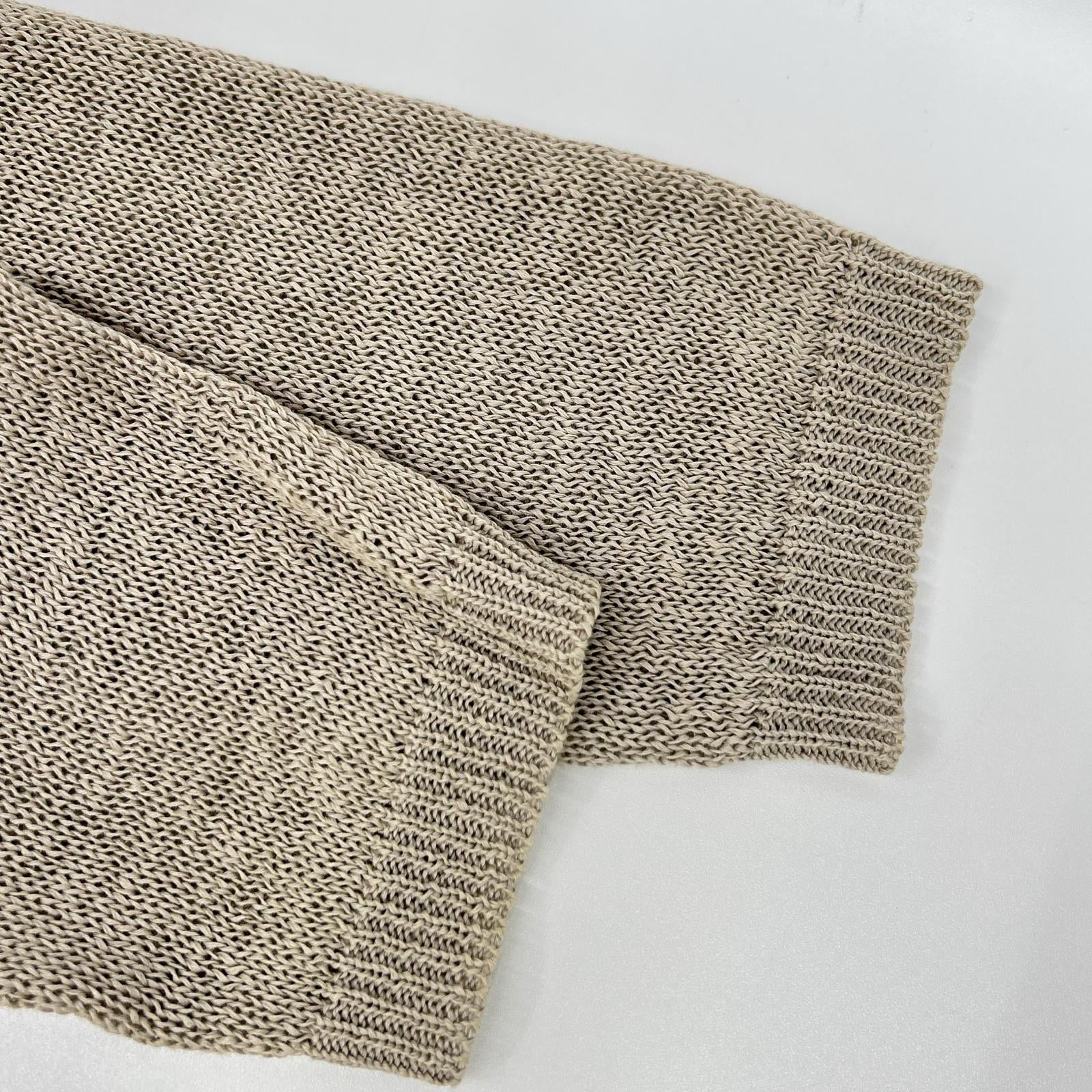 BRUNELLO CUCINELLI ブルネロクチネリ ベージュ コットン ニット ロングカーディガン トップス