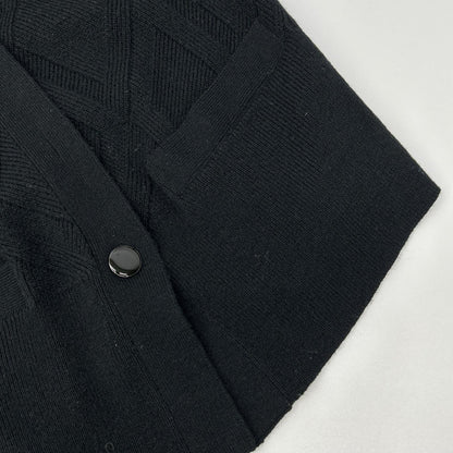 HERMES エルメス Black Cashmere Cardigan Tops