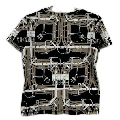 HERMES エルメス ベルト柄 Tシャツ トップス