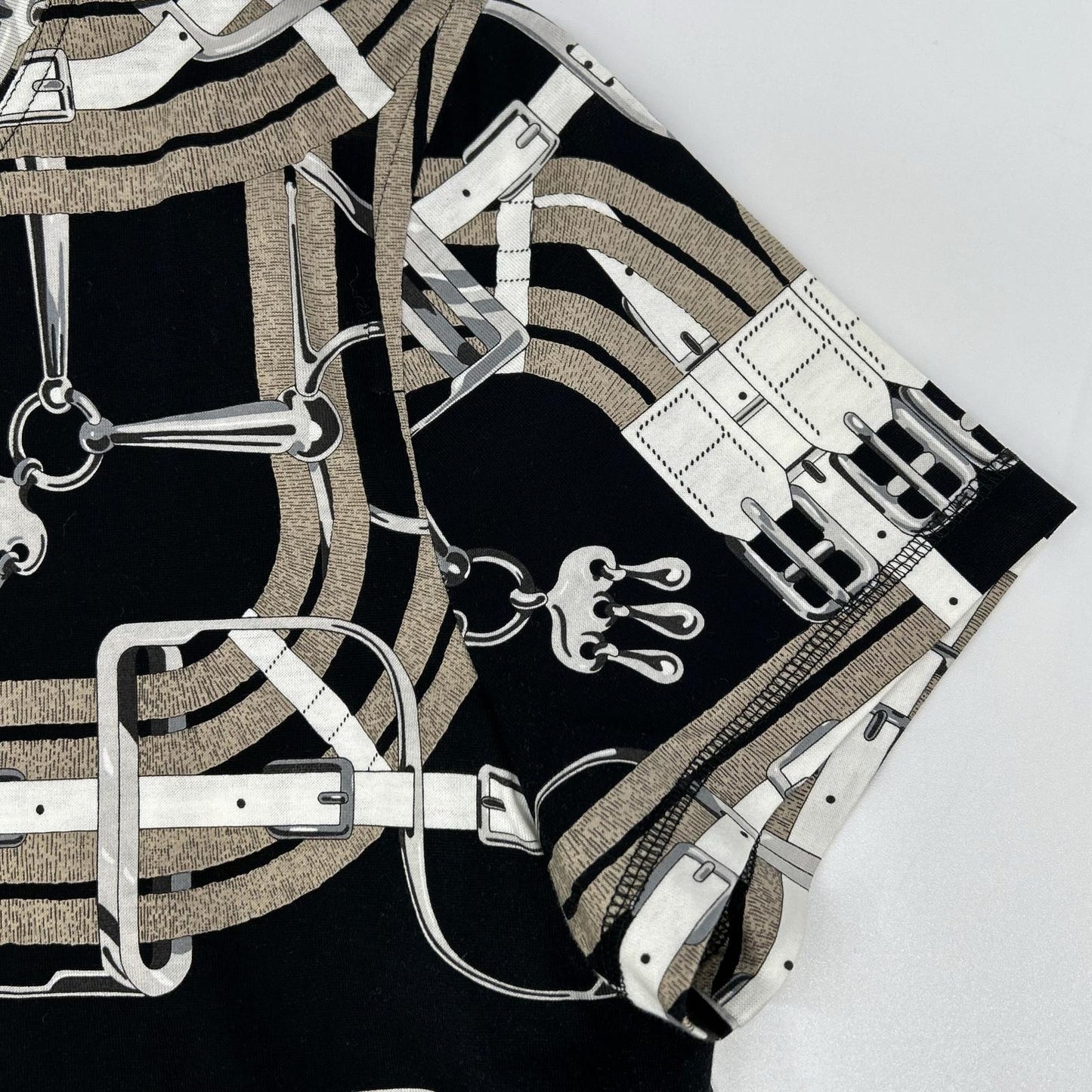 HERMES エルメス ベルト柄 Tシャツ トップス