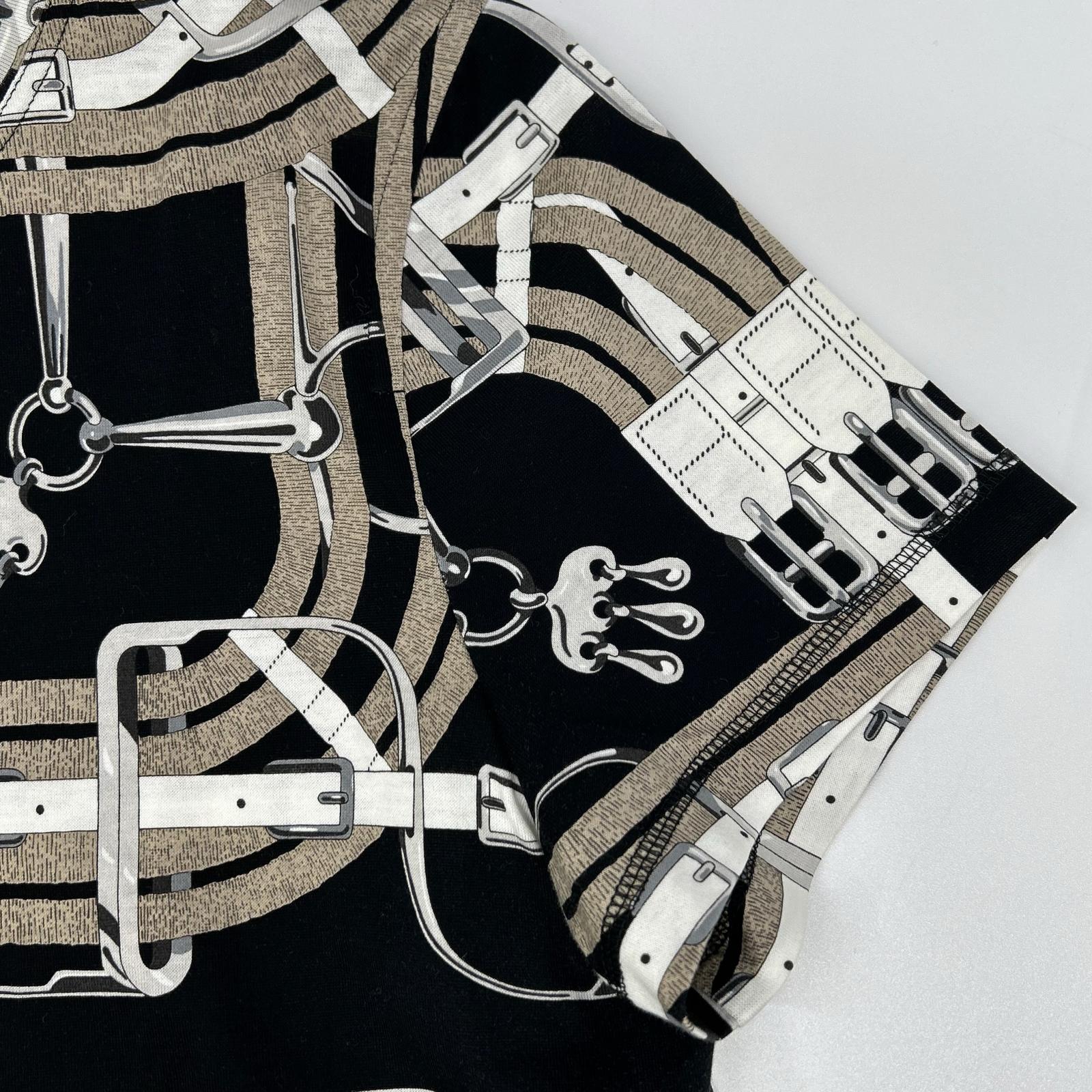 HERMES エルメス ベルト柄 Tシャツ トップス