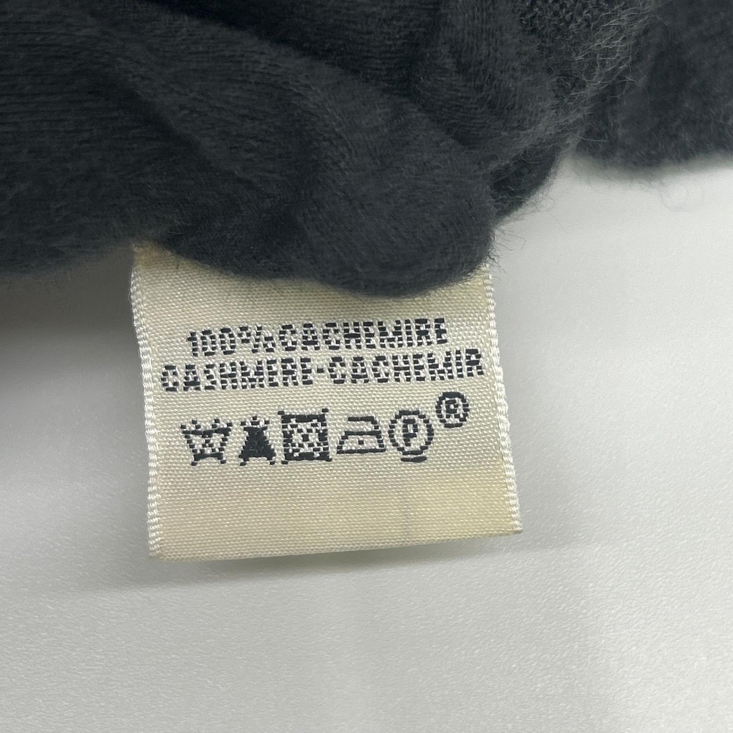 HERMES エルメス グレー カシミヤ ジップ ニット トップス