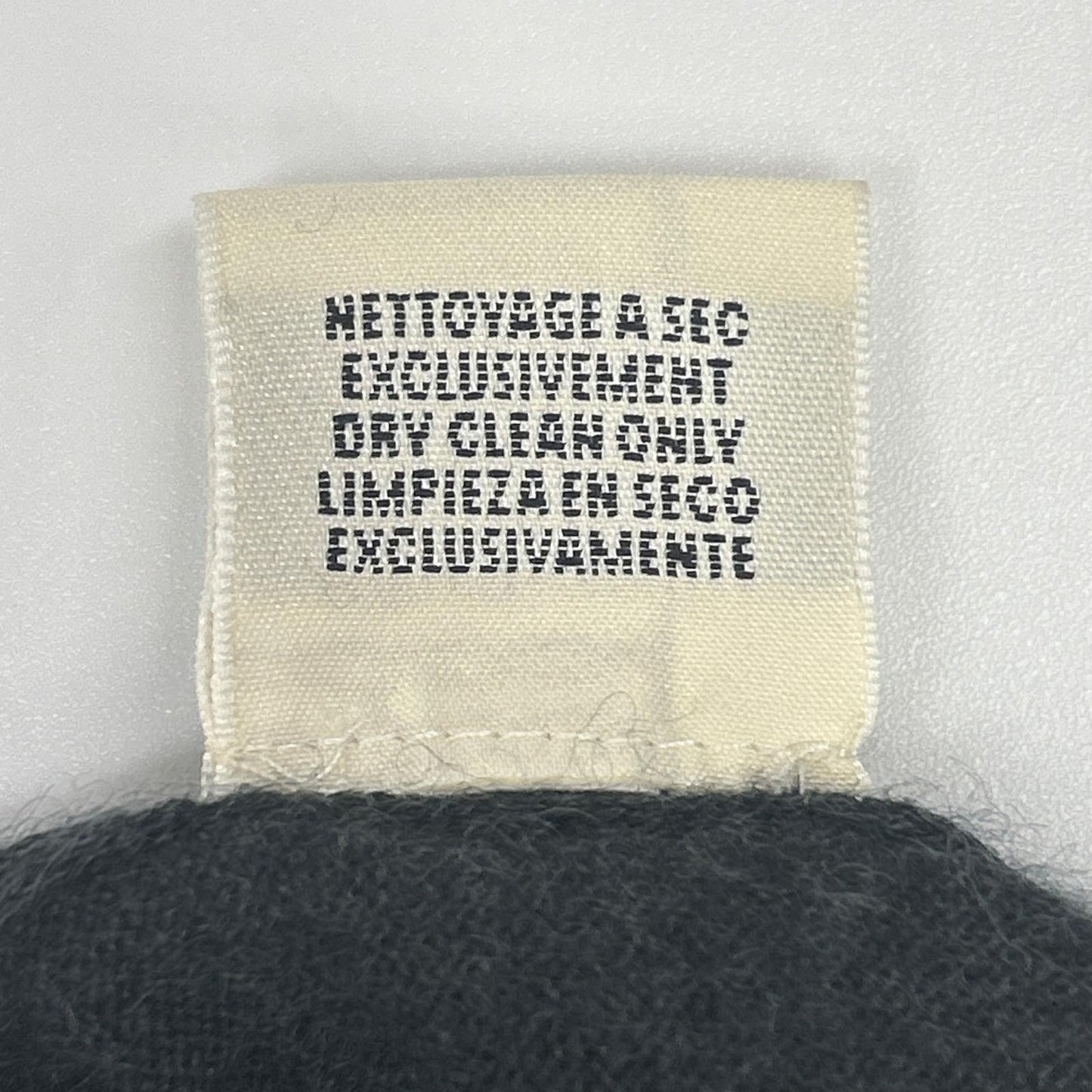 HERMES エルメス グレー カシミヤ ジップ ニット トップス