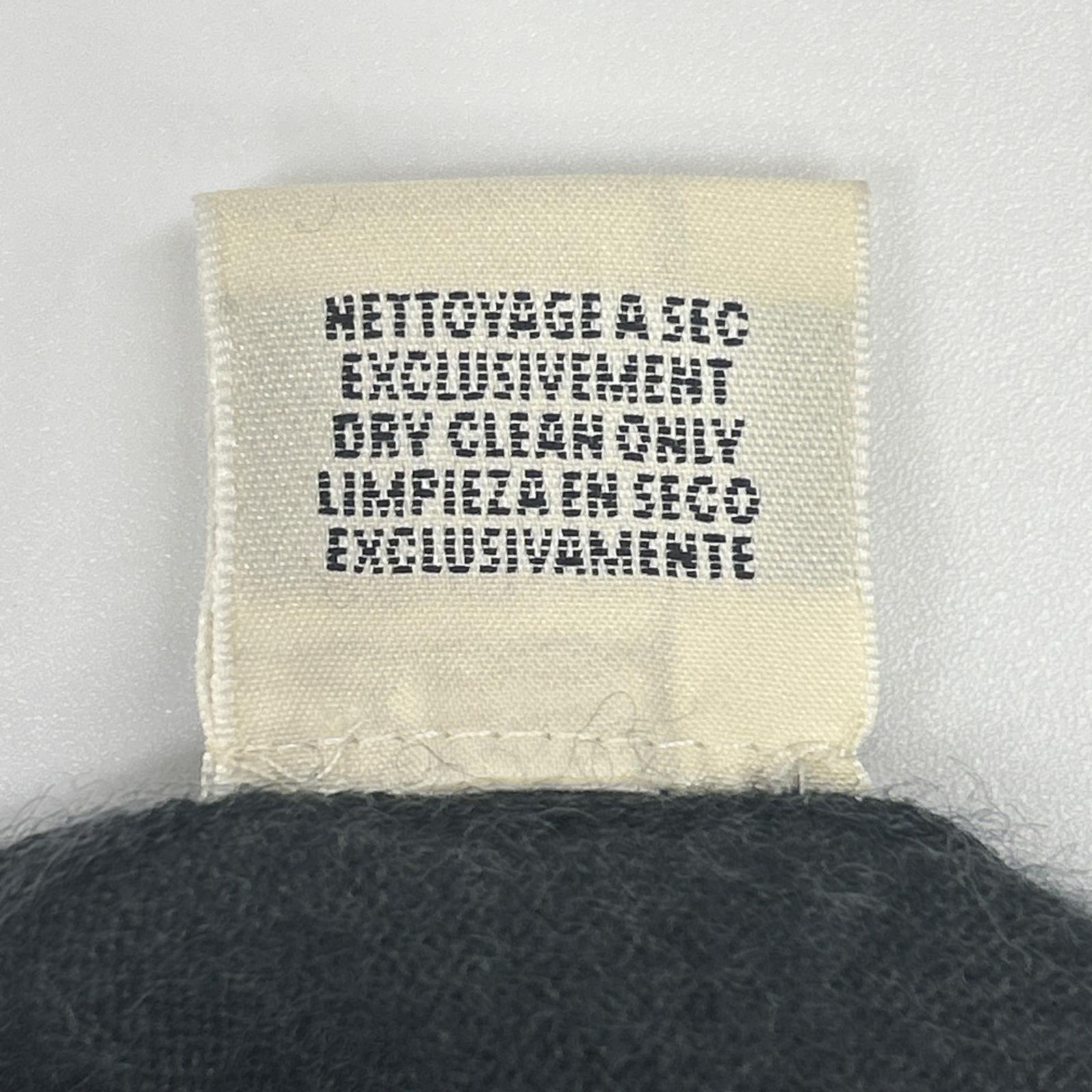 HERMES エルメス グレー カシミヤ ジップ ニット トップス