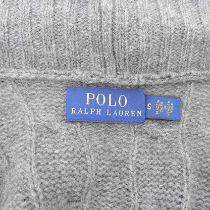POLObyRalphLauren ポロラルフローレン 前開き ニットコート カシミヤ混 カーディガン レディース グレー S トップス