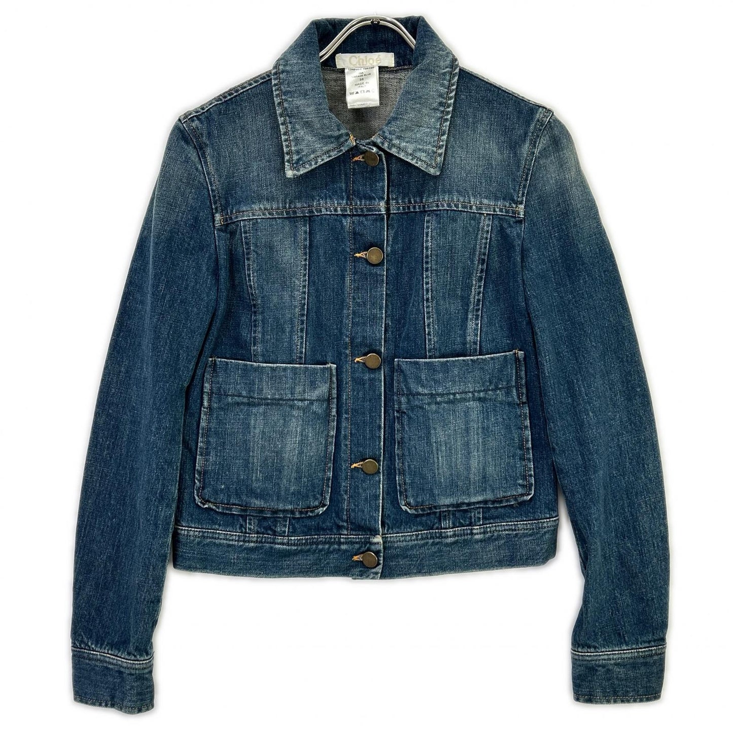 Chloe Chloé distressed denim jacket jacket