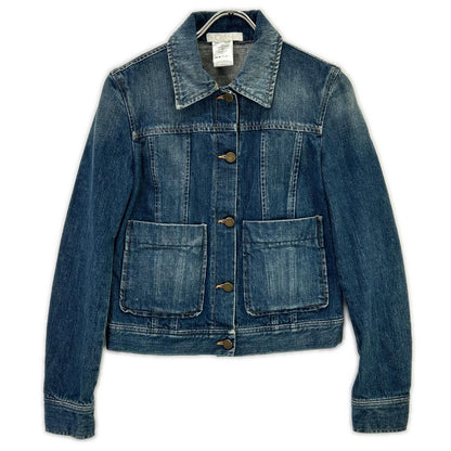 Chloe Chloé distressed denim jacket jacket