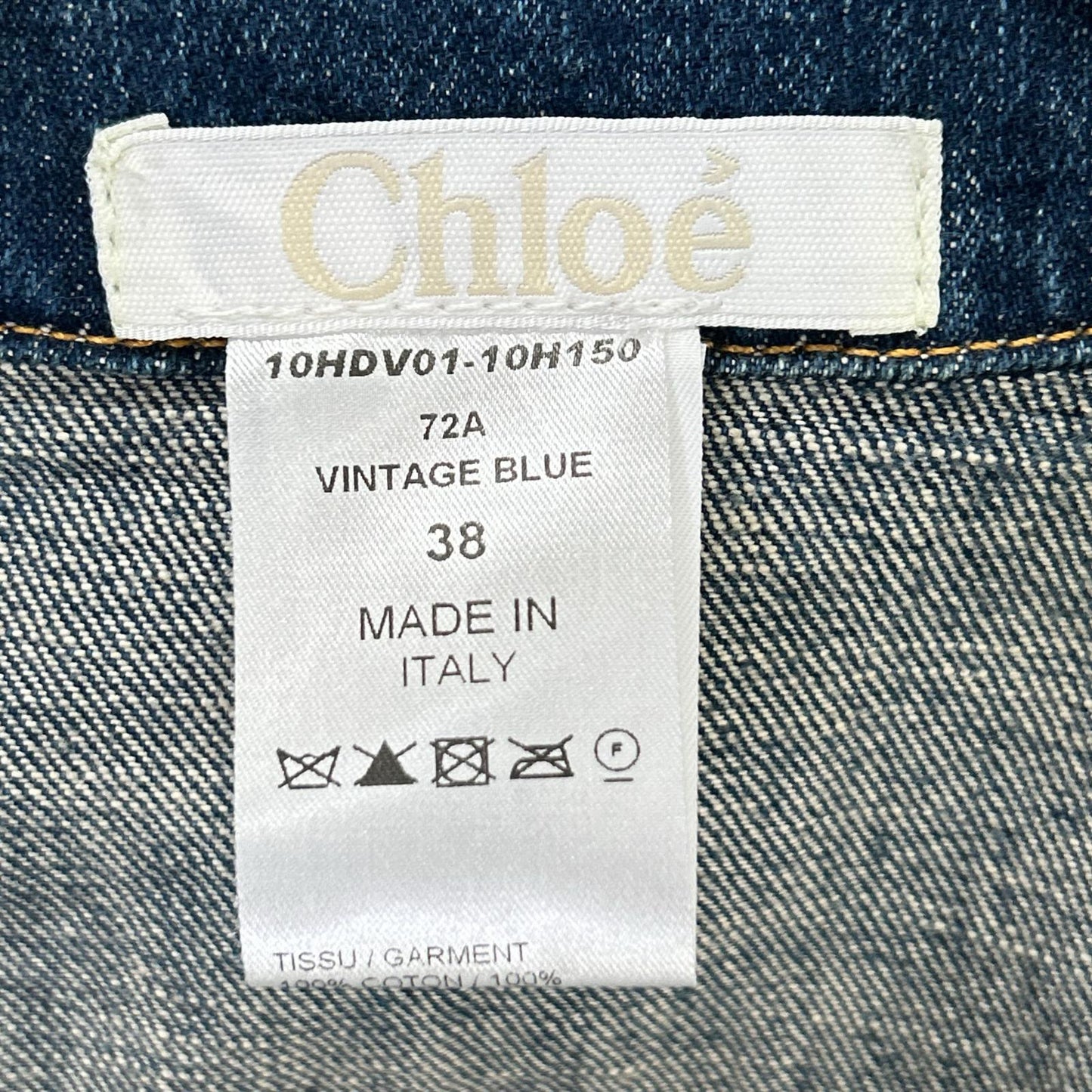 Chloe Chloé distressed denim jacket jacket
