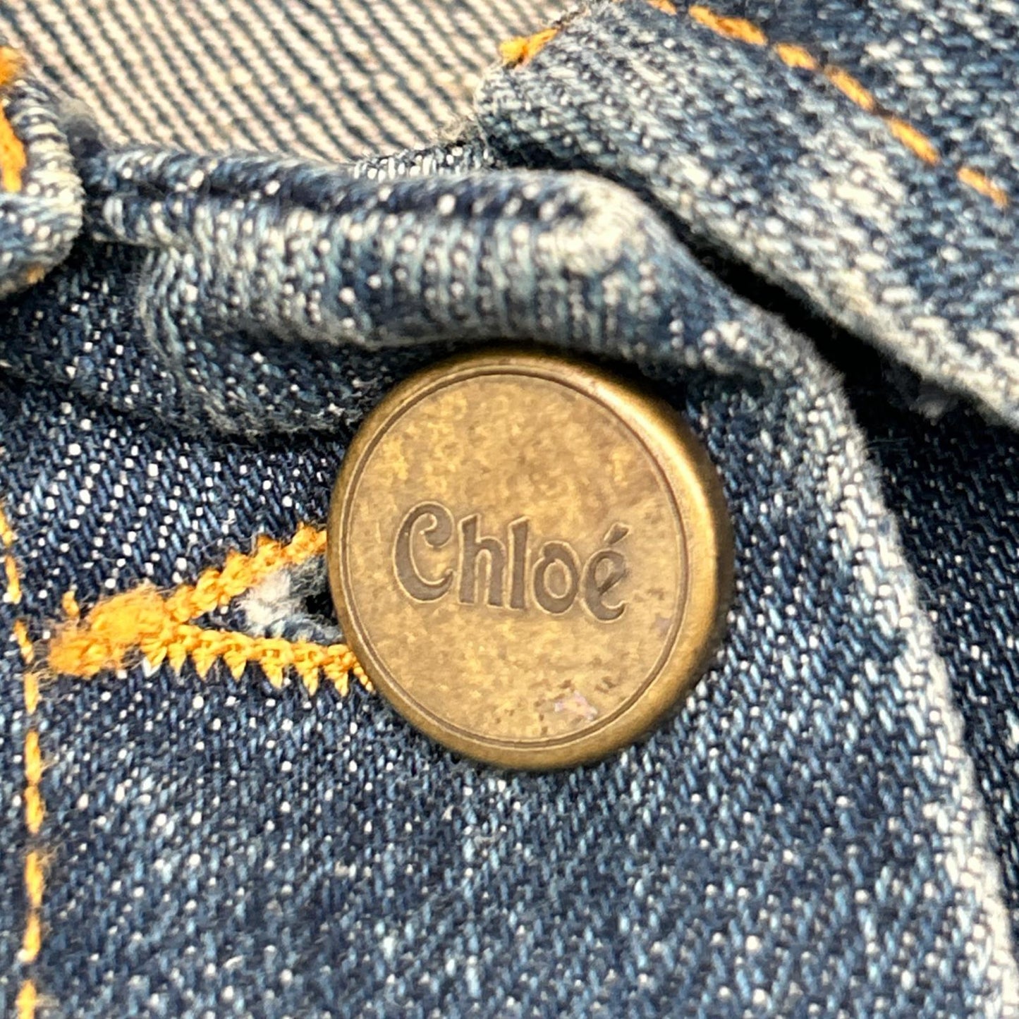 Chloe Chloé distressed denim jacket jacket