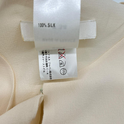 Chloe クロエ オフホワイト シルク ノースリーブ ワンピース ワンピース