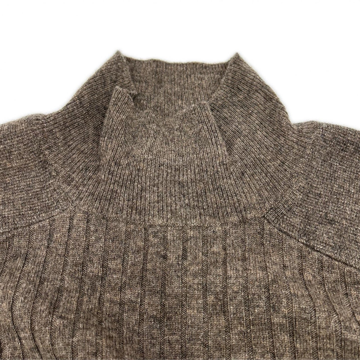 Chloe クロエ ブラウン カシミヤ タートルネック ニット トップス