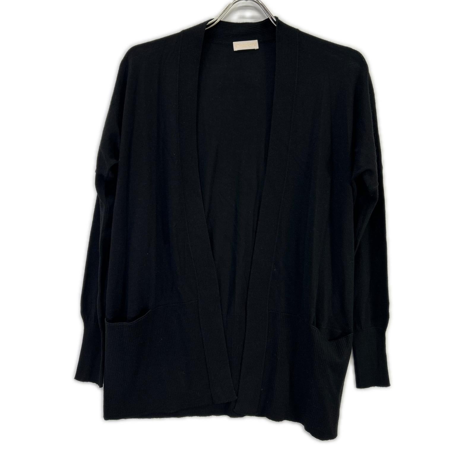 Cruciani クルチアーニ ブラック カシミヤ×シルク カーディガン トップス