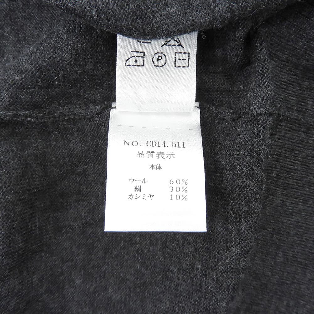 Cruciani クルチアーニ カシミヤ シルク カーディガン トップス レディース グレー 42 トップス