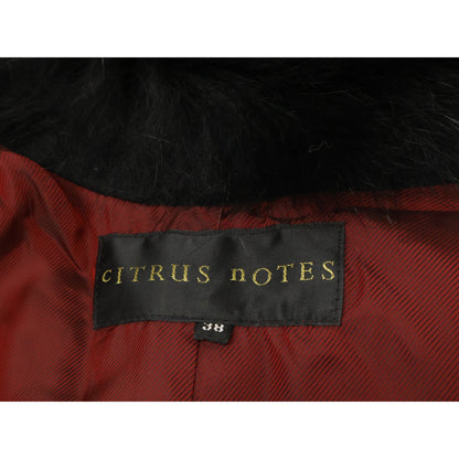 CITRUS NOTES シトラスノーツ フォックスファートリム カシミヤ フード付 ポンチョ ジャケット