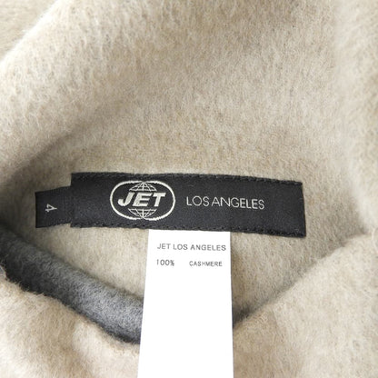 JET John Eshaya ジェット リバーシブル カシミヤ フーテッドコート レディース グレー×ベージュ 4 コート