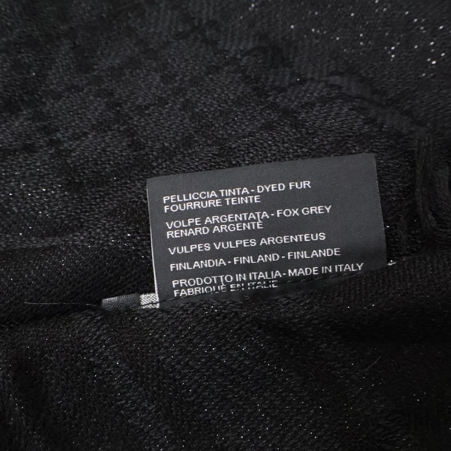 GUCCI GG-Pattern Wool x Silk Poncho with Fur Jacket